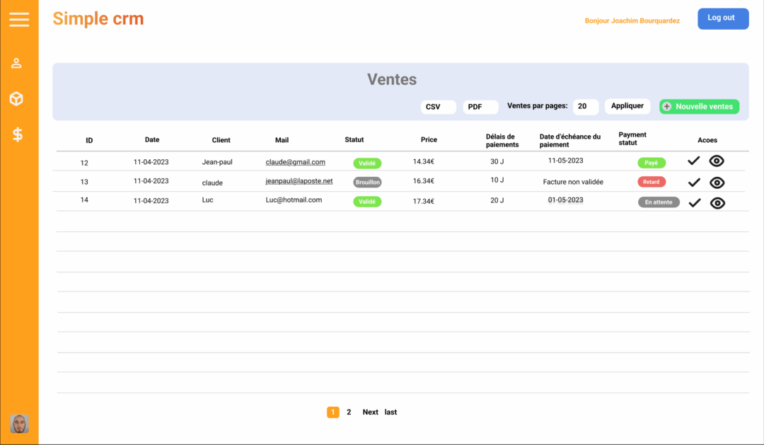 Simple CRM