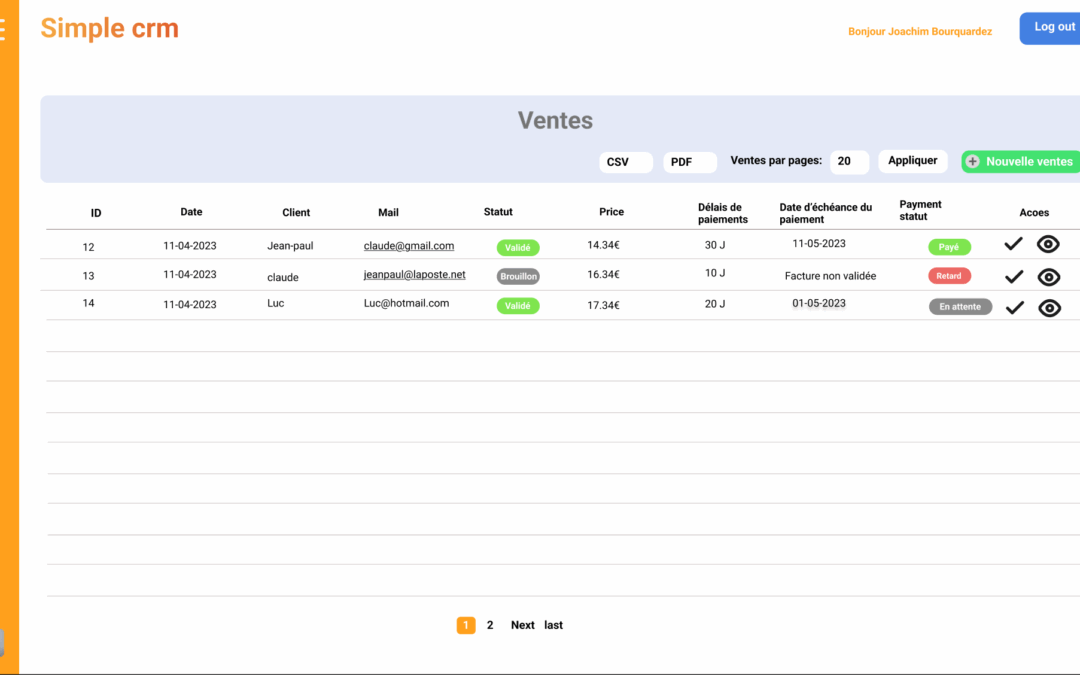 Simple CRM